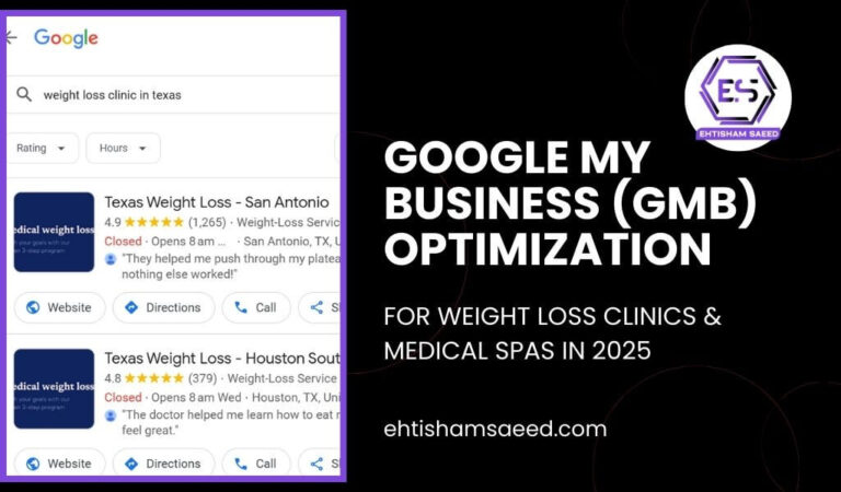 Google My Business (GMB) Optimization for Weight Loss Clinics & Medical Spas in 2025-