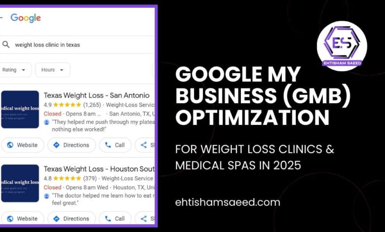 Google My Business (GMB) Optimization for Weight Loss Clinics & Medical Spas in 2025-