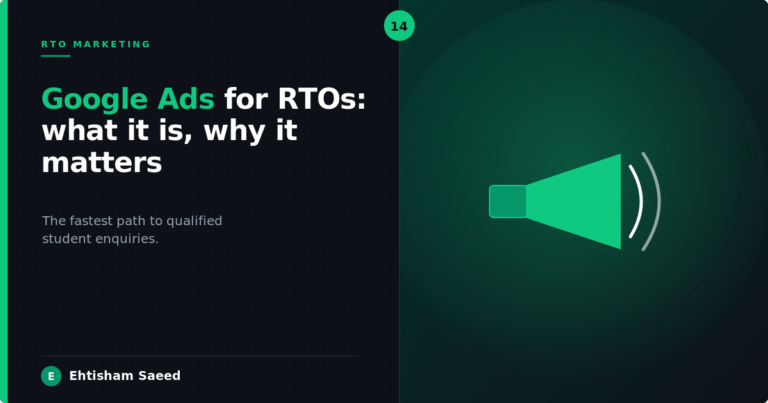 Google Ads for RTOs: What It Is and Why It Matters in 2026