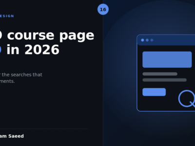 What Is RTO Course Page SEO? Ranking for Qualification Keywords in 2026