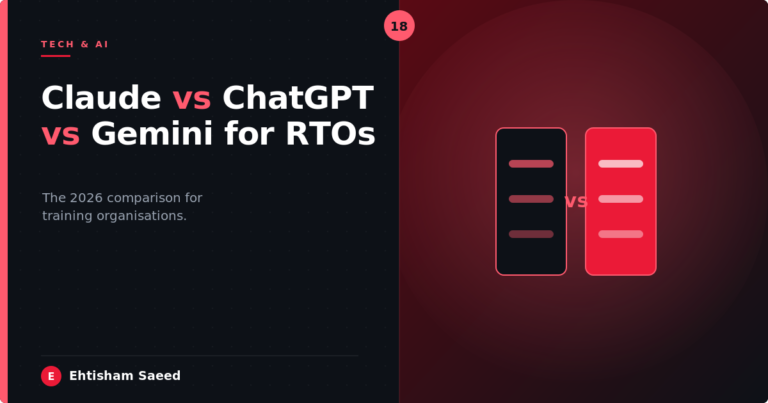 Claude vs ChatGPT vs Gemini for Australian RTOs: The 2026 Comparison