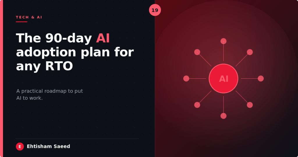 The 90-Day AI Adoption Plan for Any Australian RTO