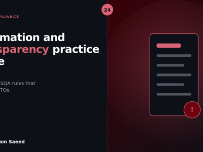 Information and Transparency Practice Guide: The 2025 ASQA Rules That Catch Out RTOs