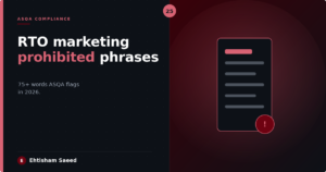 RTO Marketing Prohibited Phrases: 75+ Words ASQA Flags in 2026