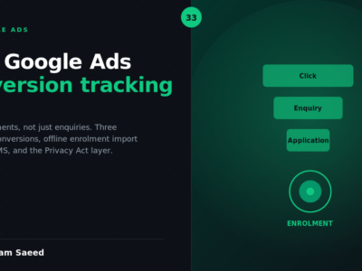 RTO Google Ads Conversion Tracking: Track Enrolments, Not Just Enquiries
